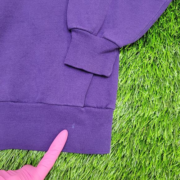 Vintage Indianola University Sweatshirt Large 22x24 Purple - Picture 9 of 15